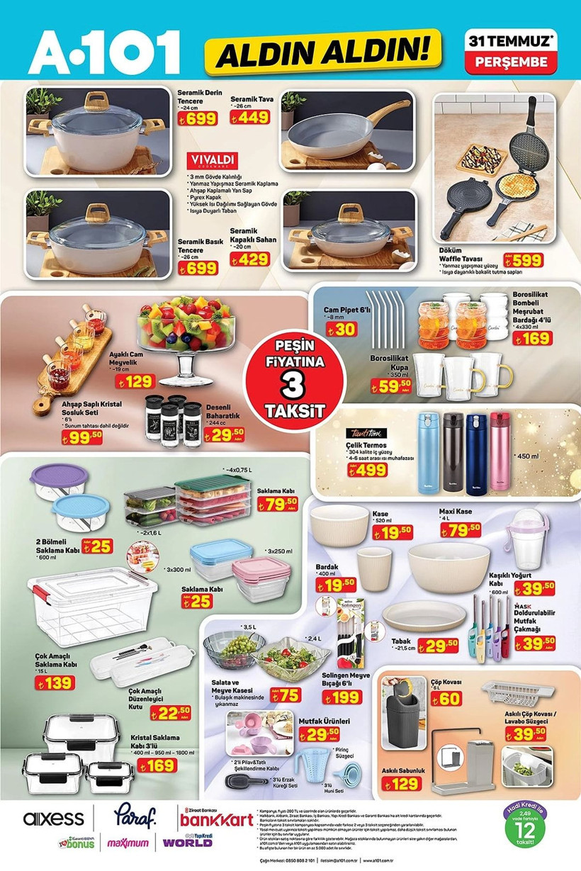 A101 31 TEMMUZ 205 ALDIN ALDIN KATALOĞU: A101'e çift kişilik yatak geliyor! - Resim: 7