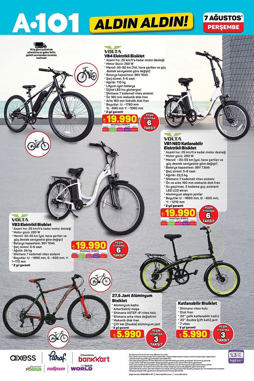 A101 7 AĞUSTOS 2025 ALDIN ALDIN KATALOĞU: A101'e elektrikli moped geliyor! - Resim: 6