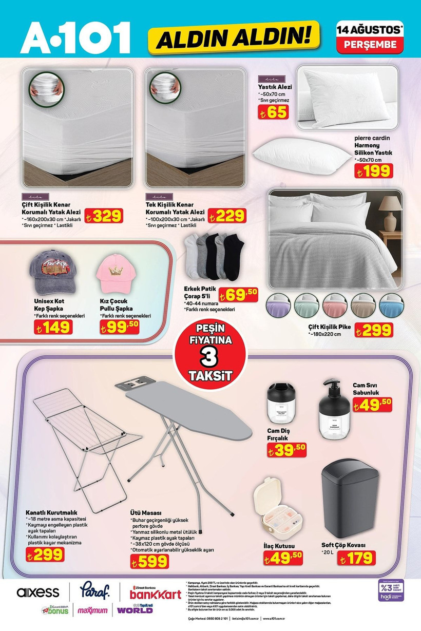 A101 14 AĞUSTOS 2025 AKTÜEL KATALOĞU: A101'e katlanır langırt masası geliyor! - Resim: 11