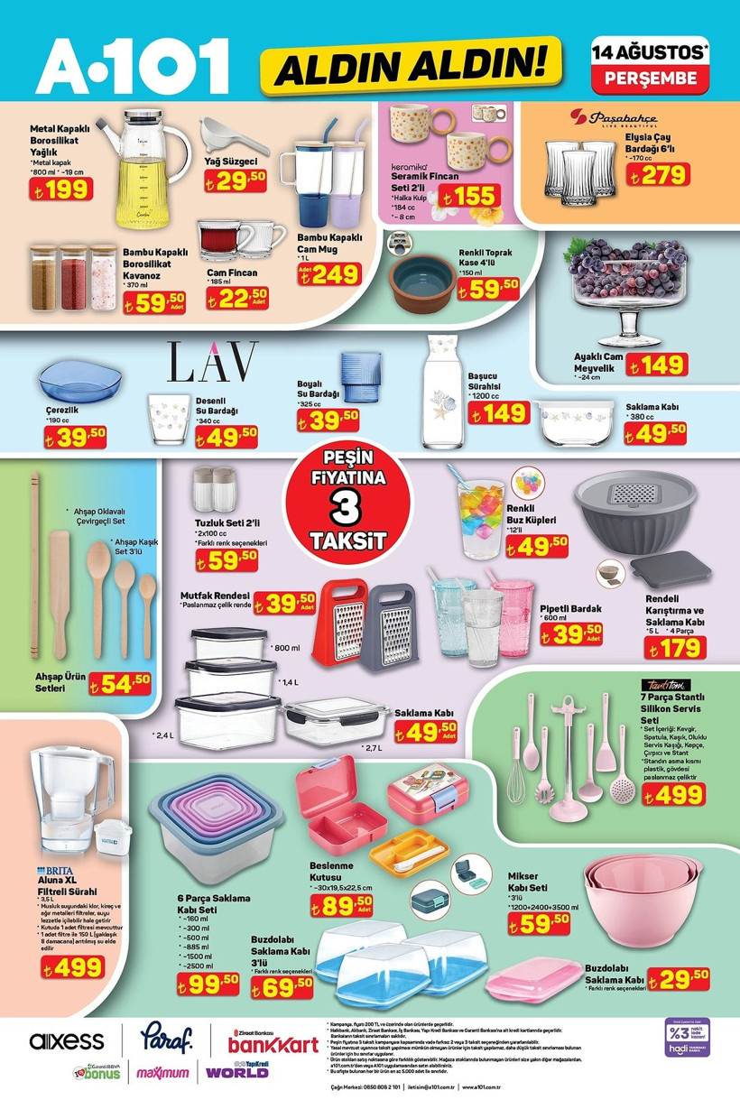 A101 14 AĞUSTOS 2025 AKTÜEL KATALOĞU: A101'e katlanır langırt masası geliyor! - Resim: 10