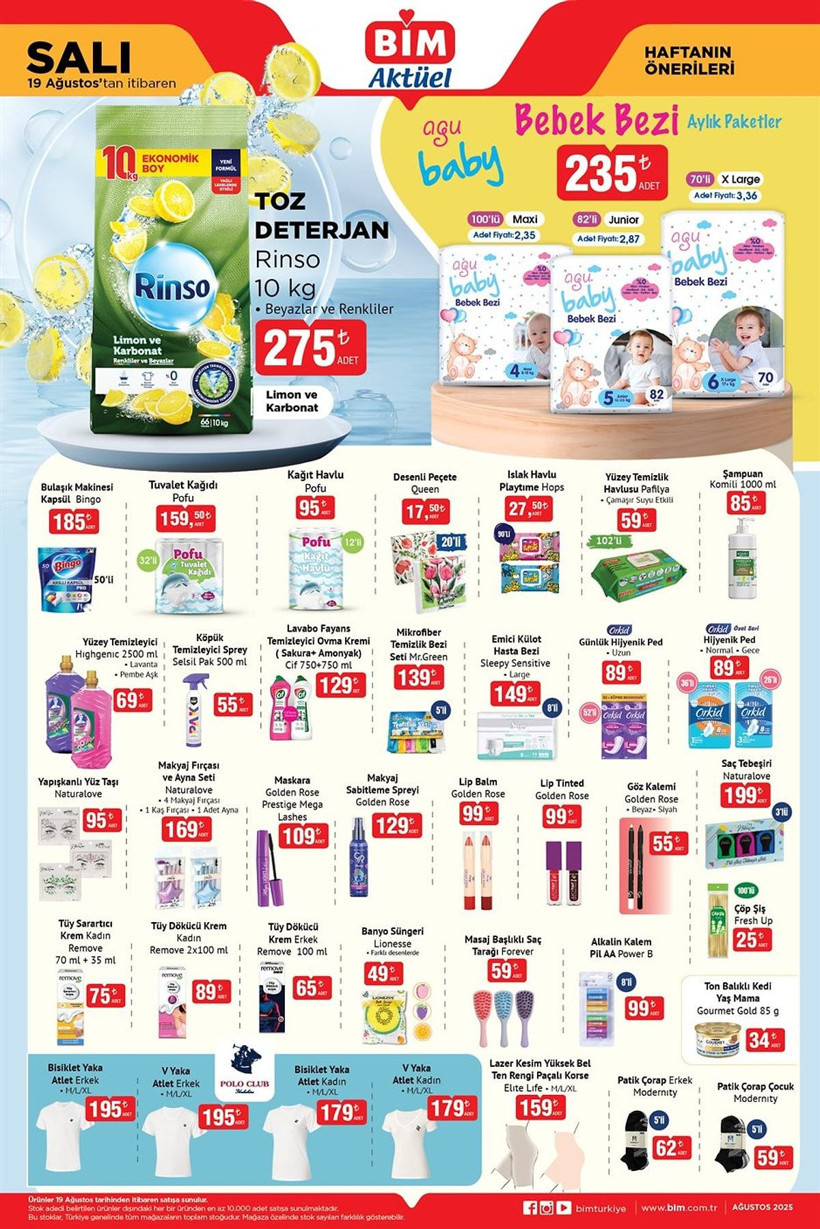BİM 19 AĞUSTOS 2025 AKTÜEL KATALOĞU: Hangi ürünler indirimde? - Resim: 3
