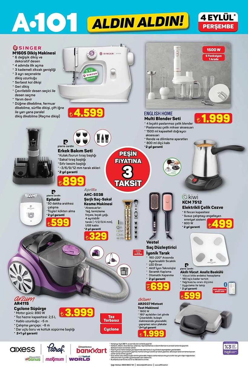 A101 4 EYLÜL 2025 ALDIN ALDIN KATALOĞU: A101'e elektrikli araç geliyor! - Resim: 4