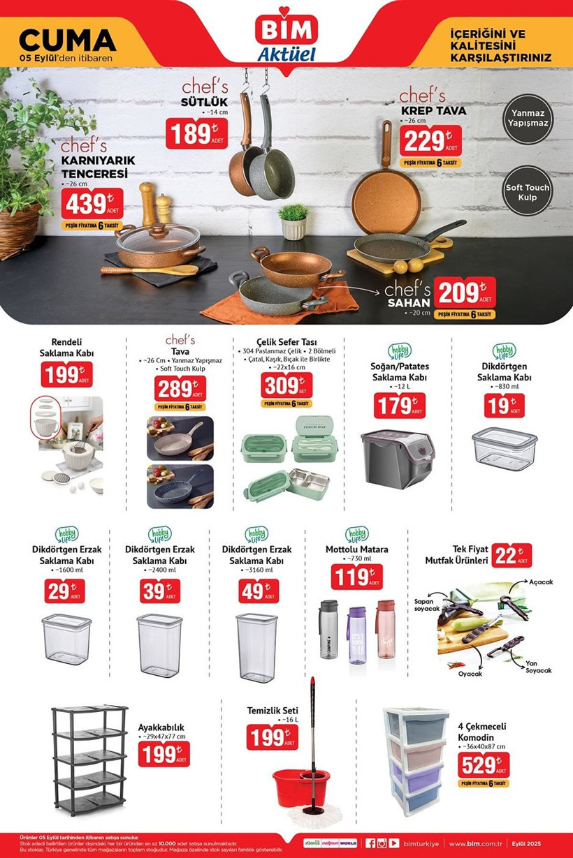 BİM 2-5 EYLÜL 2025 AKTÜEL KATALOĞU: BİM'e buhar kazanlı ütü geliyor! - Resim: 8