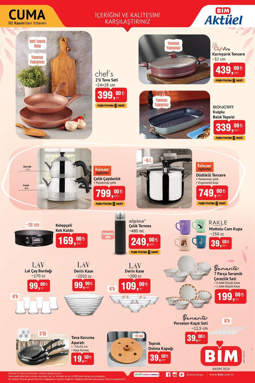 BİM 1 KASIM AKTÜEL KATALOĞU: Bim markette bu hafta neler var? İşte indirimli ürünler... - Resim: 2