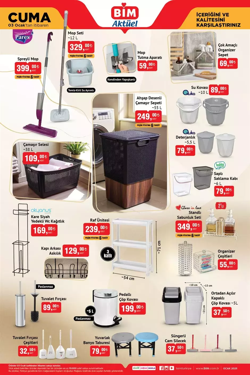 BİM 3 Ocak aktüel kataloğu: Hangi ürünler indirime giriyor? (BİM’de bu hafta neler var?) - Resim: 3