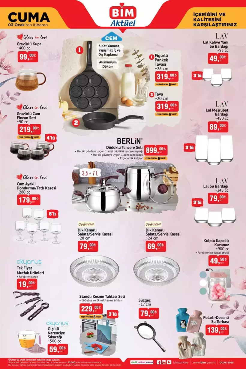 BİM 3 Ocak aktüel kataloğu: Hangi ürünler indirime giriyor? (BİM’de bu hafta neler var?) - Resim: 4