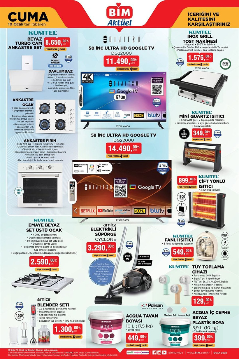 BİM AKTÜEL KATALOĞU! 07-10 Ocak tarihlerinde hangi ürünler indirimli? Hangi yeni ürünler raflarda? - Resim: 5