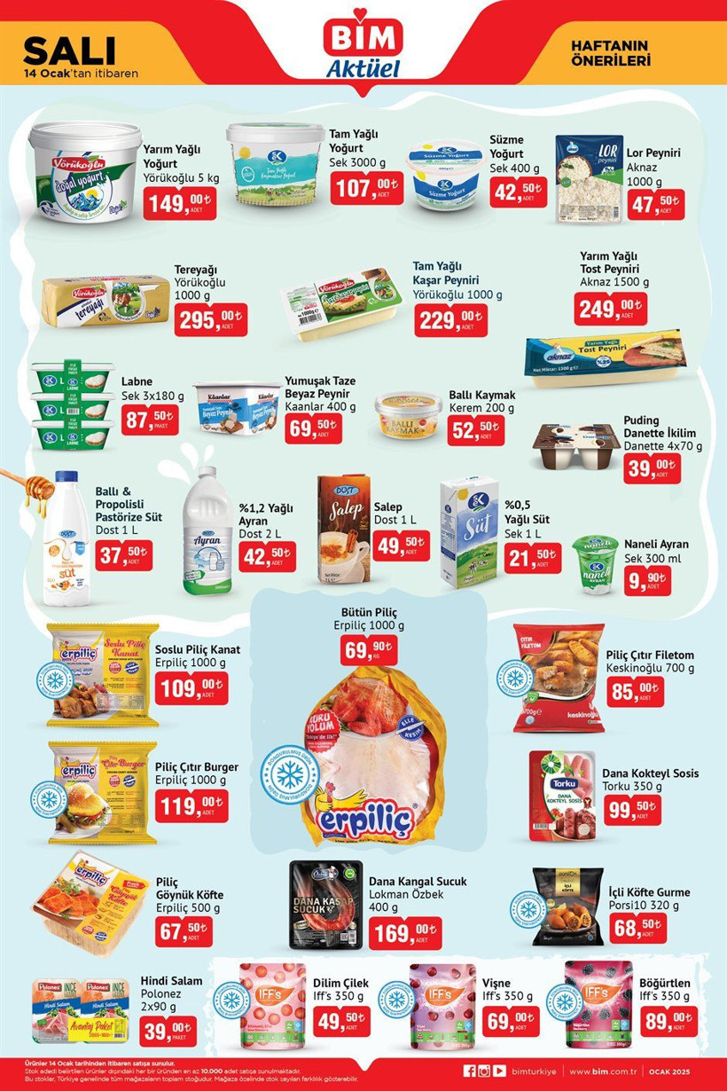 BİM HAFTANIN ÖNERİLERİ AKTÜEL ÜRÜNLER: 14 Ocak Salı günü BİM markette neler var? - Resim: 4