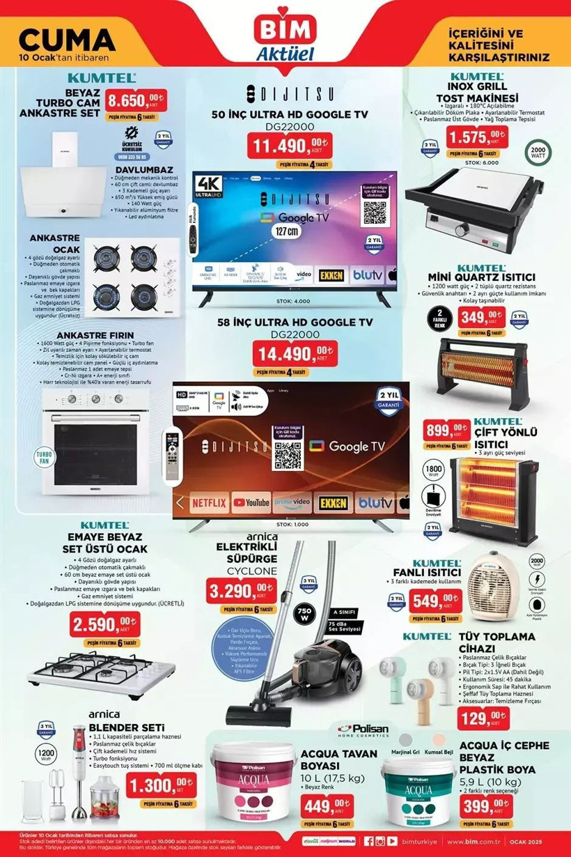 BİM 10-13 OCAK AKTÜEL KATALOĞU: Hangi yeni ürünler satışta? Hangi ürünler indirimli? - Resim: 1