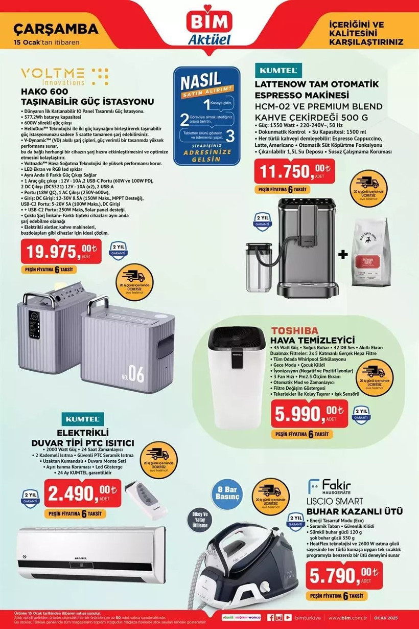 BİM AKTÜEL KATALOĞU! 14-15-17 Ocak tarihlerinde BİM'e hangi ürünler geliyor? - Resim: 4