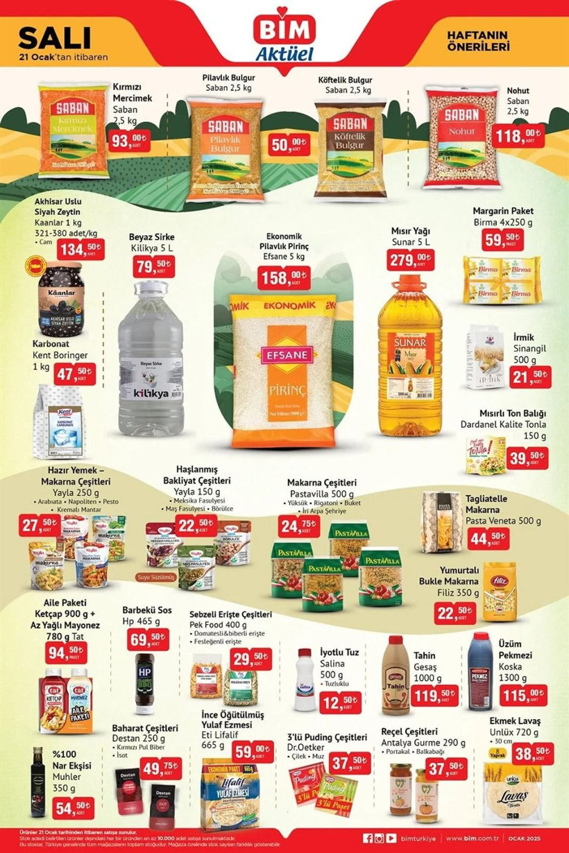 BİM AKTÜEL KATALOĞU YAYINDA! 21 Ocak 2025 Tarihinde BİM'de hangi ürünler indirime girdi? - Resim: 1