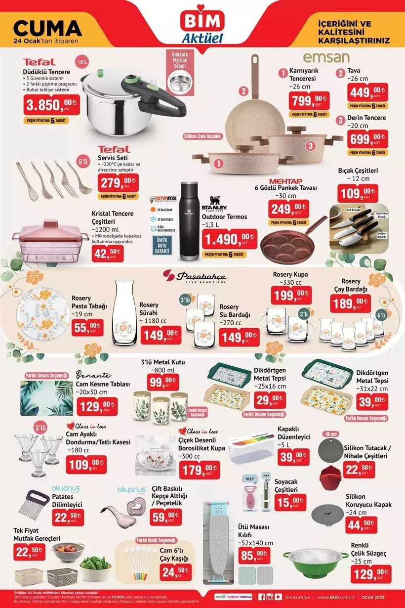 BİM AKTÜEL KATALOĞU YAYIMDA! 24 Ocak 2025 tarihinde BİM'e hangi ürünler geliyor? - Resim: 3