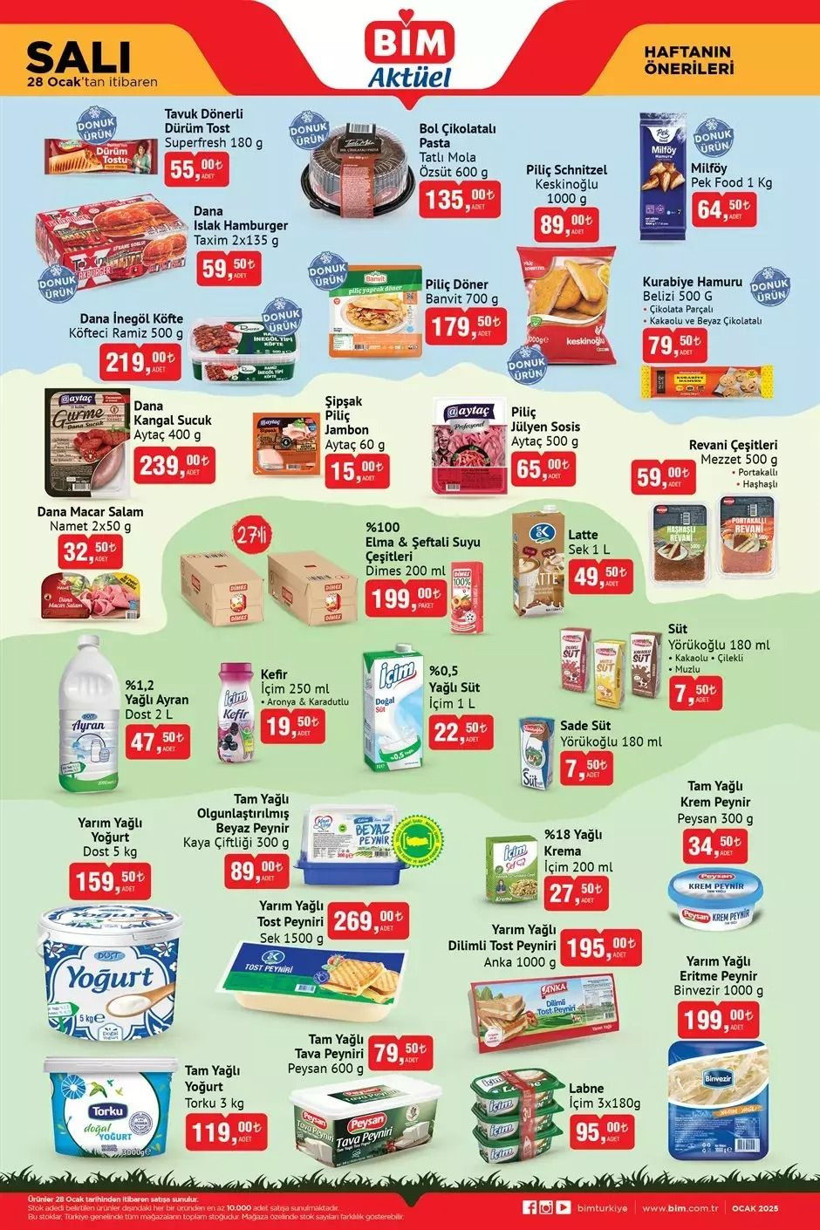 BİM AKTÜEL KATALOĞU YAYIMLANDI! 28-29-31 Ocak 2025 tarihlerinde BİM'e hangi ürünler geliyor? - Resim: 1