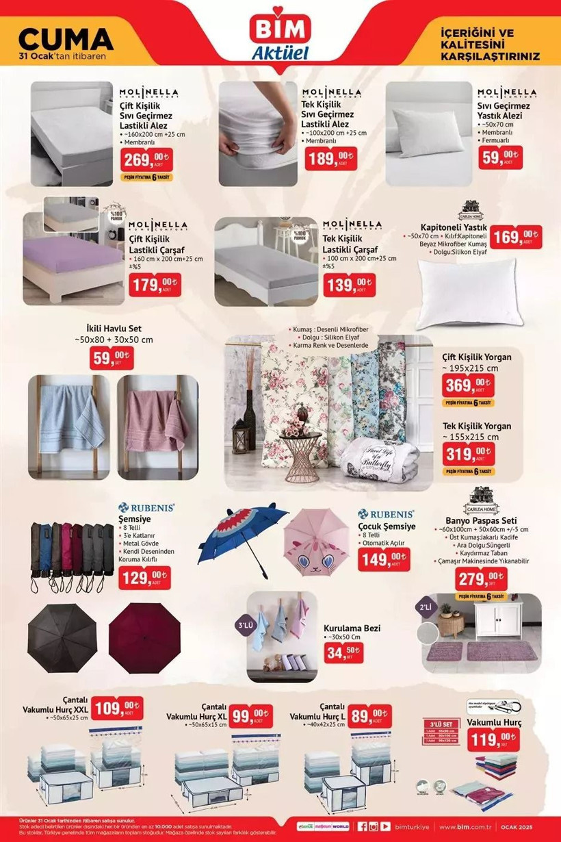BİM AKTÜEL KATALOĞU YAYIMLANDI! 28-29-31 Ocak 2025 tarihlerinde BİM'e hangi ürünler geliyor? - Resim: 11