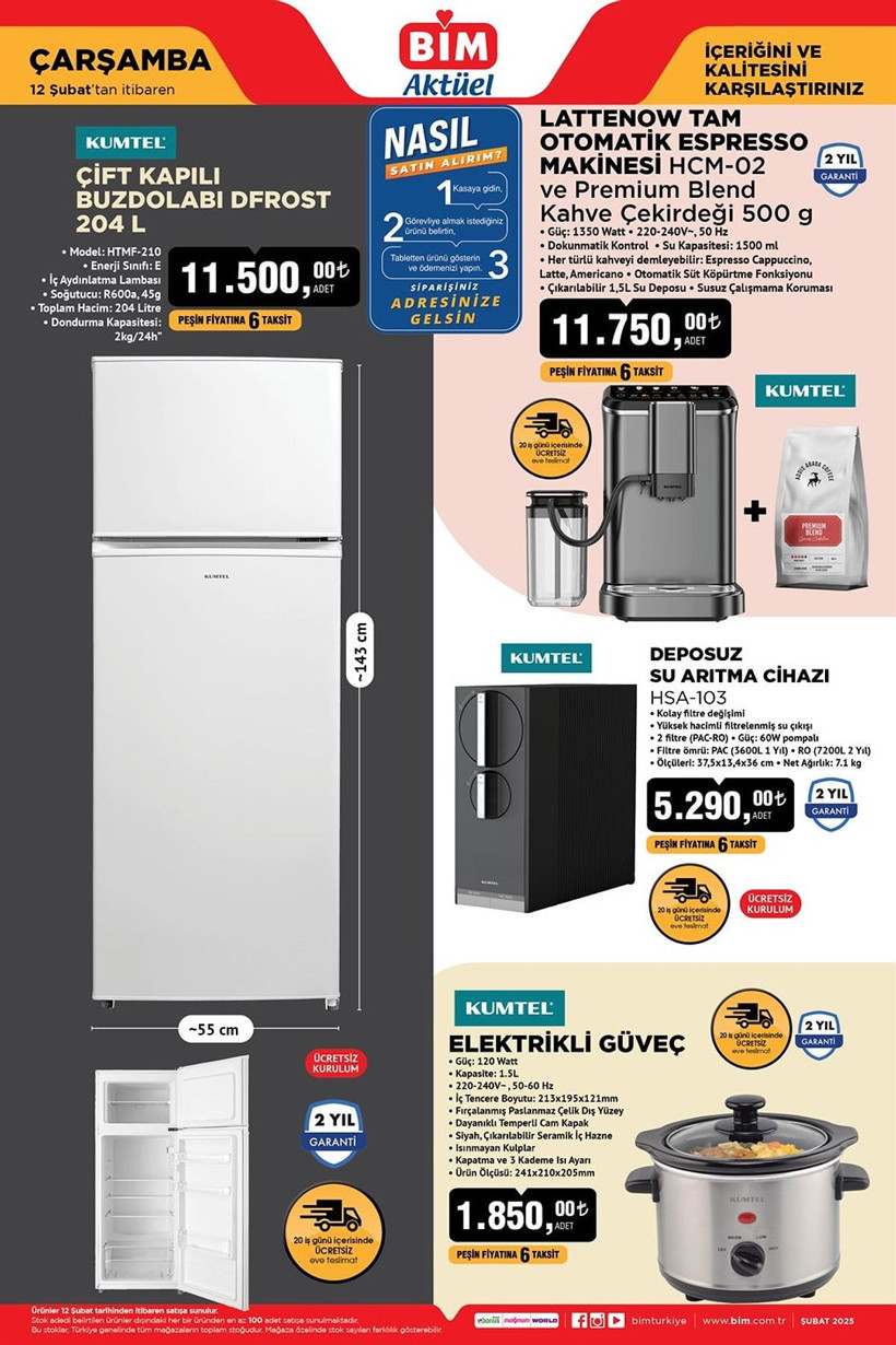 BİM 11-14 ŞUBAT 2025 AKTÜEL KATALOĞU YAYIMDA: BİM'e Full Otomatik Kahve Makinesi geliyor! - Resim: 5