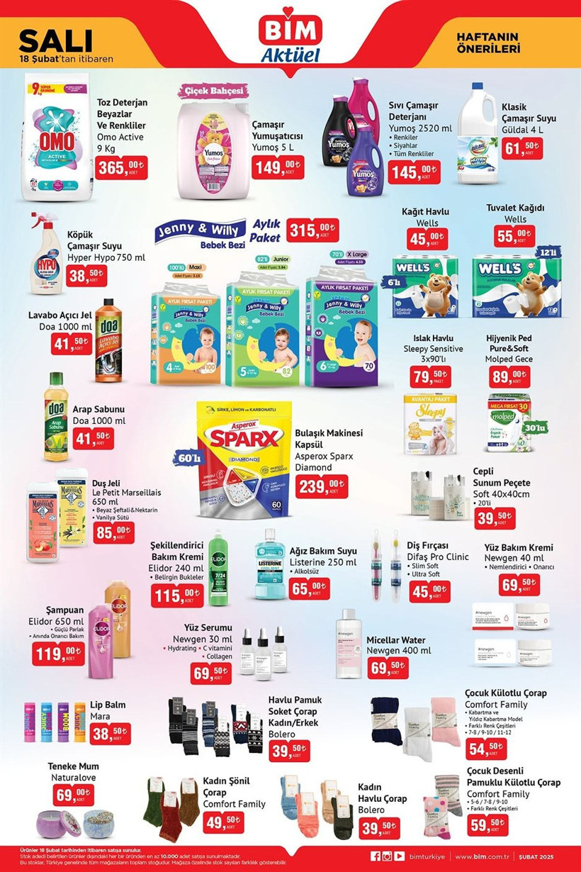 BİM 18-19-21 ŞUBAT 2025 AKTÜEL KATALOĞU: BİM'e Çift Kişilik Yatak Geliyor! - Resim: 3