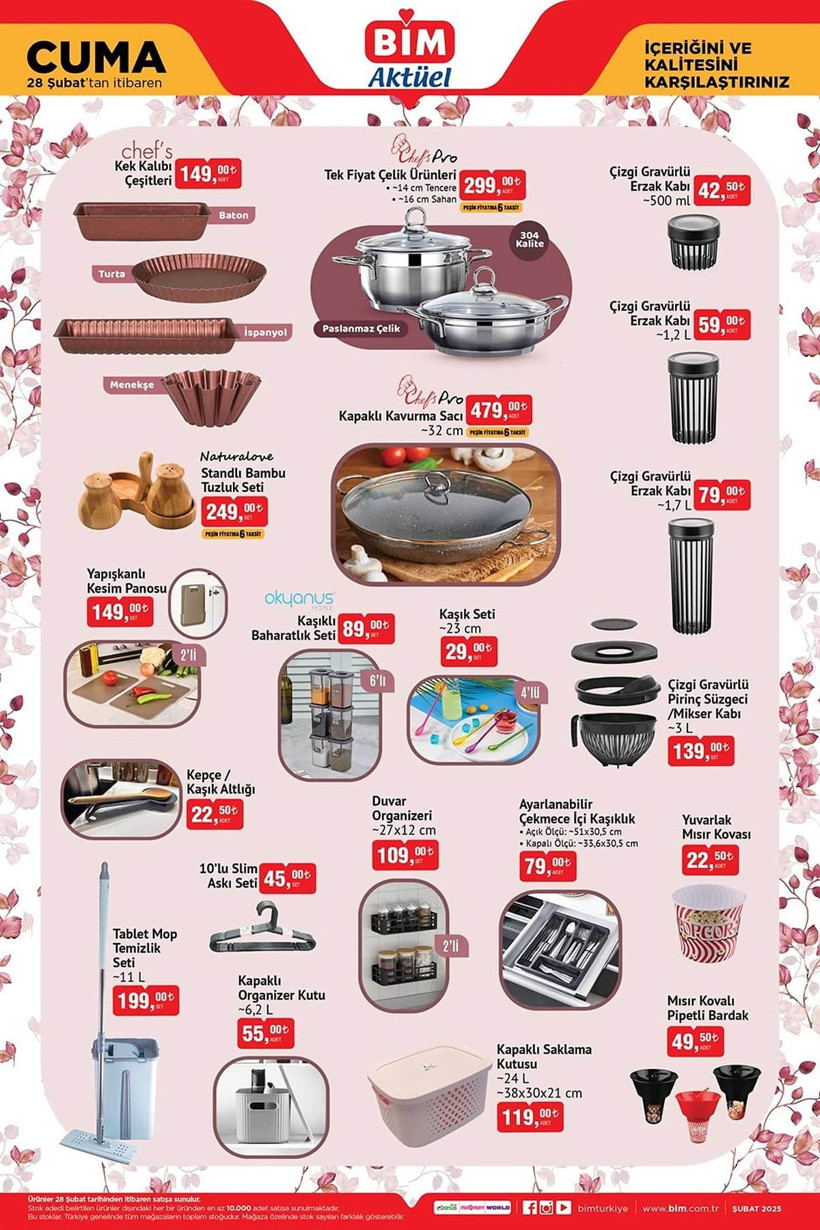 BİM 25-26-28 ŞUBAT 2025 AKTÜEL KATALOĞU: BİM'e Air Fryer Geliyor! - Resim: 7