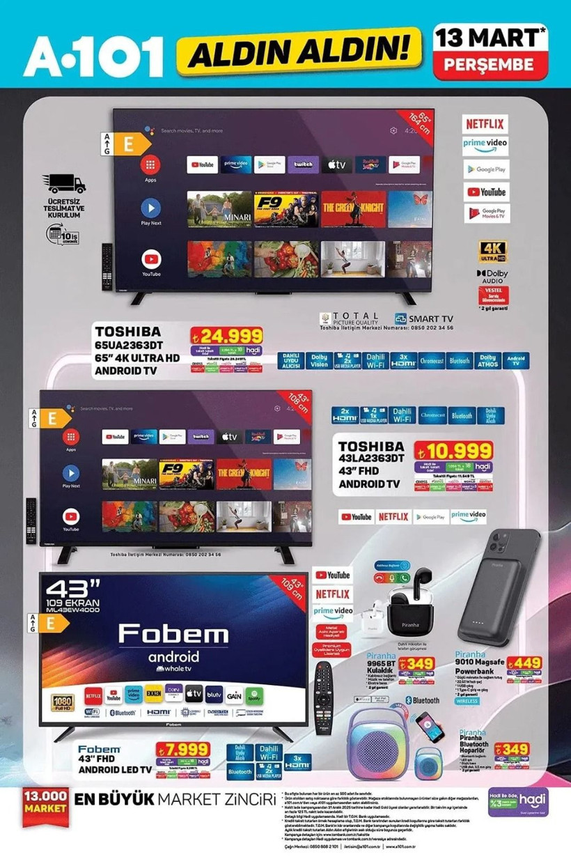 A101 13 MART 2025 AKTÜEL KATALOĞU: A101'e elektrikli moped geliyor! - Resim: 1