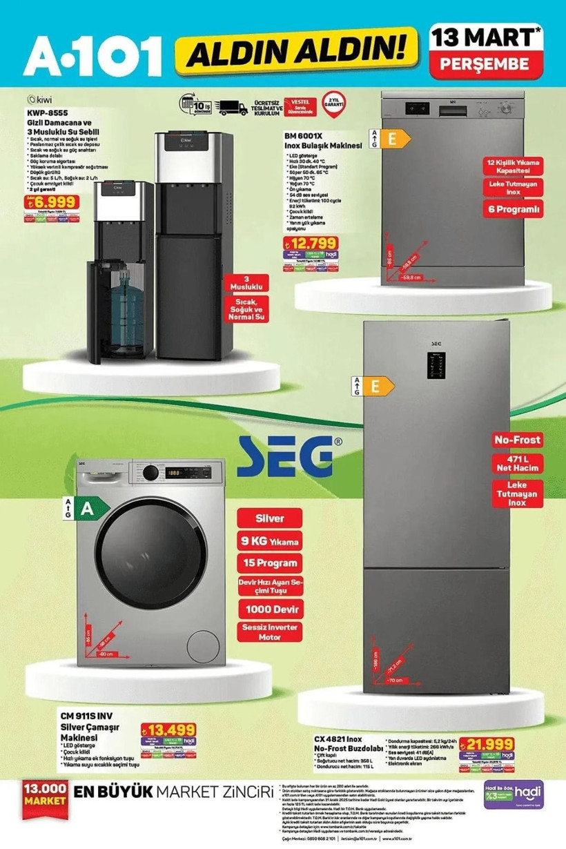 A101 13 MART 2025 AKTÜEL KATALOĞU: A101'e elektrikli moped geliyor! - Resim: 2