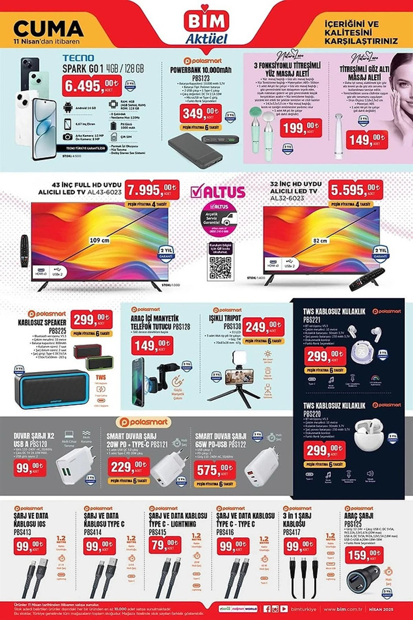 BİM 8-11 NİSAN 2025 AKTÜEL KATALOĞU: BİM'e katlanabilir bisiklet geliyor! - Resim: 6