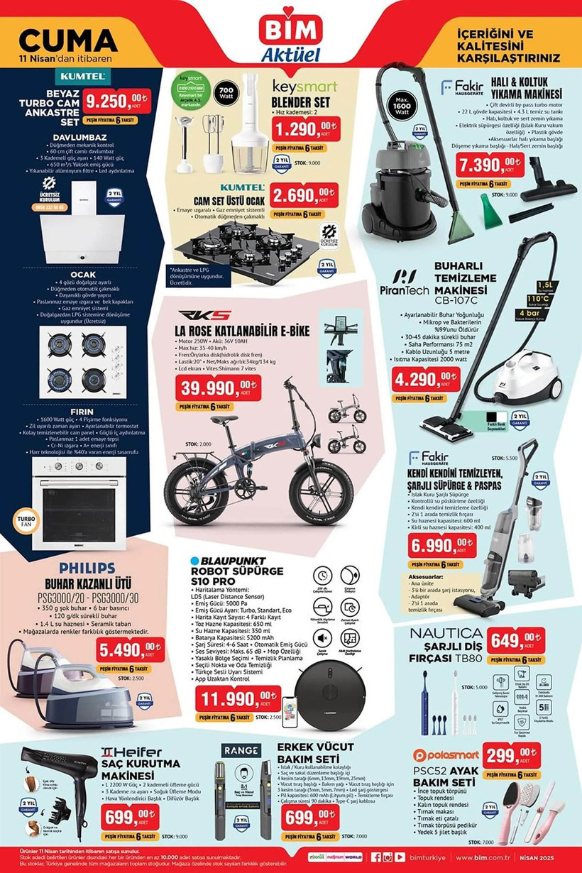 BİM 11 NİSAN 2025 AKTÜEL KATALOĞU: BİM'e robot süpürge geliyor! - Resim: 1
