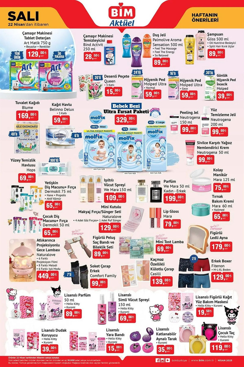 BİM 22 NİSAN 2025 AKTÜEL KATALOĞU: BİM'de hangi ürünler indirime girecek? - Resim: 1