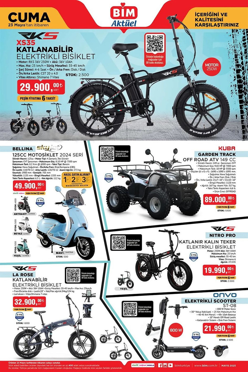 BİM 20-23 MAYIS 2025 AKTÜEL KATALOĞU: BİM'e Off-Road ATV geliyor! - Resim: 8