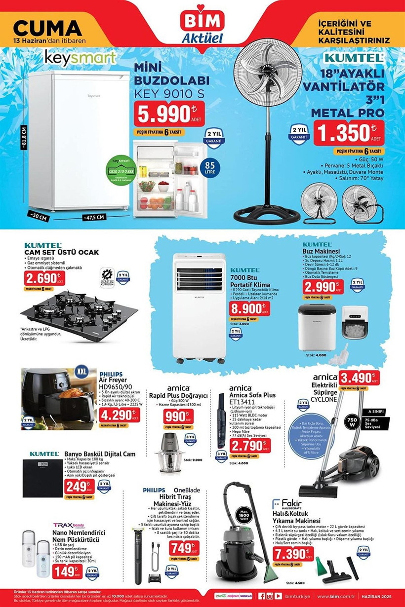 BİM 10-13 HAZİRAN 2025 AKTÜEL KATALOĞU: BİM'e portatif klima geliyor! - Resim: 9