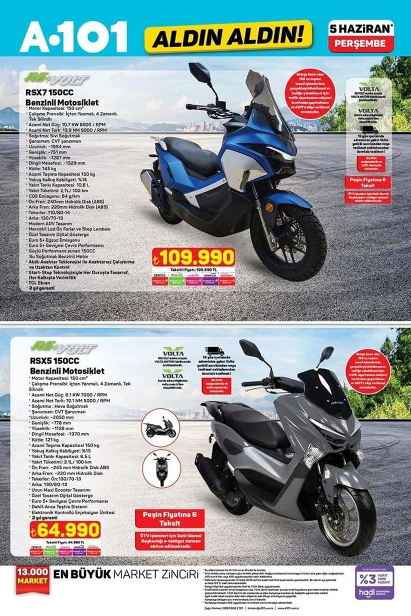 A101 12 HAZİRAN 2025 ALDIN ALDIN KATALOĞU: A101'e benzinli motosiklet geliyor! - Resim: 10