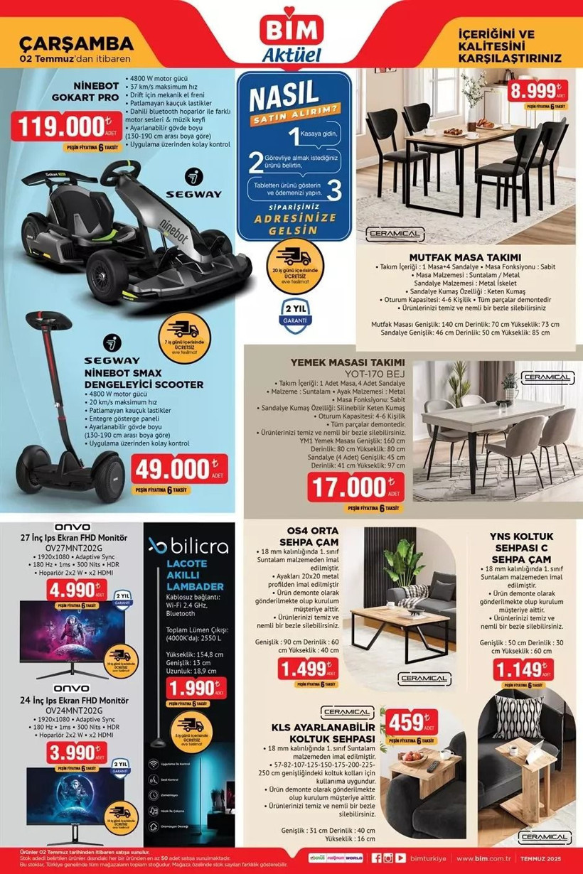 BİM 2 TEMMUZ 2025 AKTÜEL KATALOĞU: BİM'e Gokart Pro geliyor! - Resim: 2