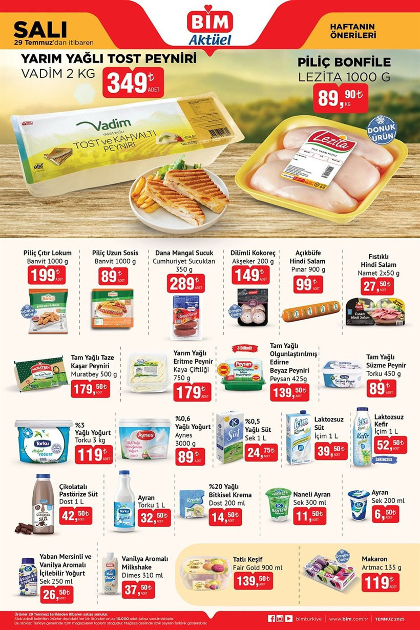 BİM 29 TEMMUZ 2025 AKTÜEL KATALOĞU: BİM'de hangi ürünler indirime giriyor? - Resim: 2