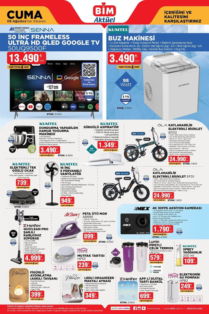 BİM 5-8 AĞUSTOS 2025 AKTÜEL KATALOĞU: BİM'e buz makinesi geliyor! - Resim: 5