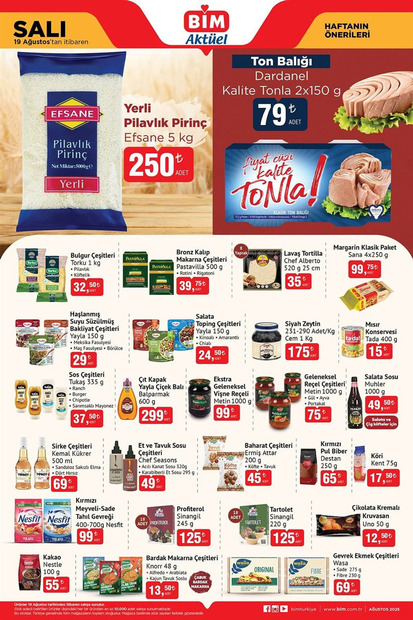 BİM 19 AĞUSTOS 2025 AKTÜEL KATALOĞU: Hangi ürünler indirimde? - Resim: 4
