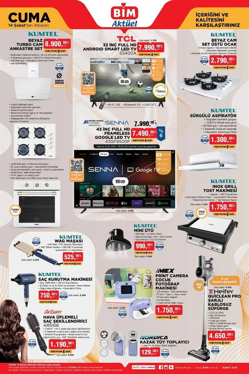 BİM 14 ŞUBAT 2025 AKTÜEL KATALOĞU: BİM'e Cep Telefonu Geliyor! - Resim: 2
