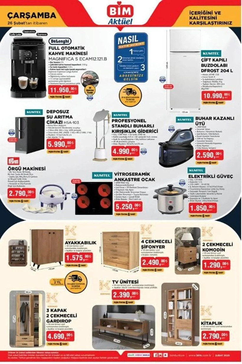 BİM 25-26-28 ŞUBAT 2025 AKTÜEL KATALOĞU: BİM'e Air Fryer Geliyor! - Resim: 4