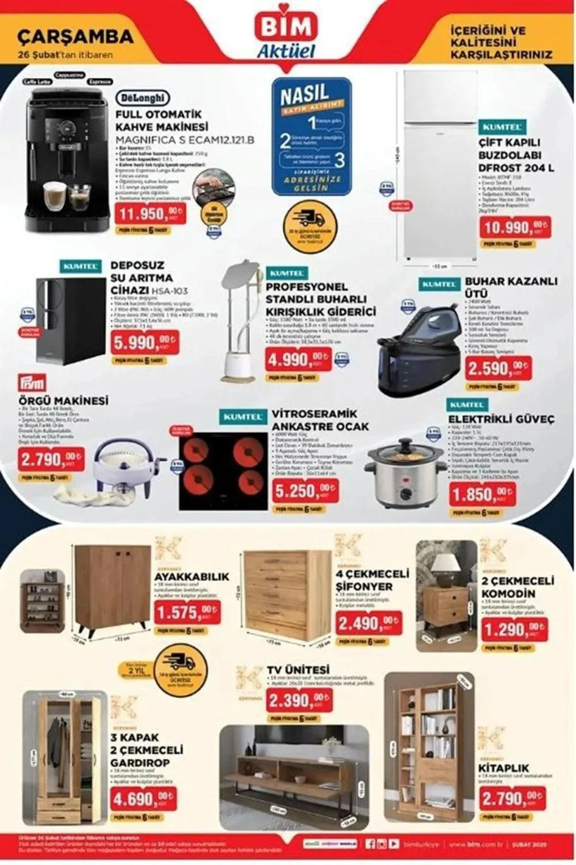 BİM 26 ŞUBAT 2025 AKTÜEL KATALOĞU: BİM'e Full Otomatik Kahve Makinesi Geliyor! - Resim: 1