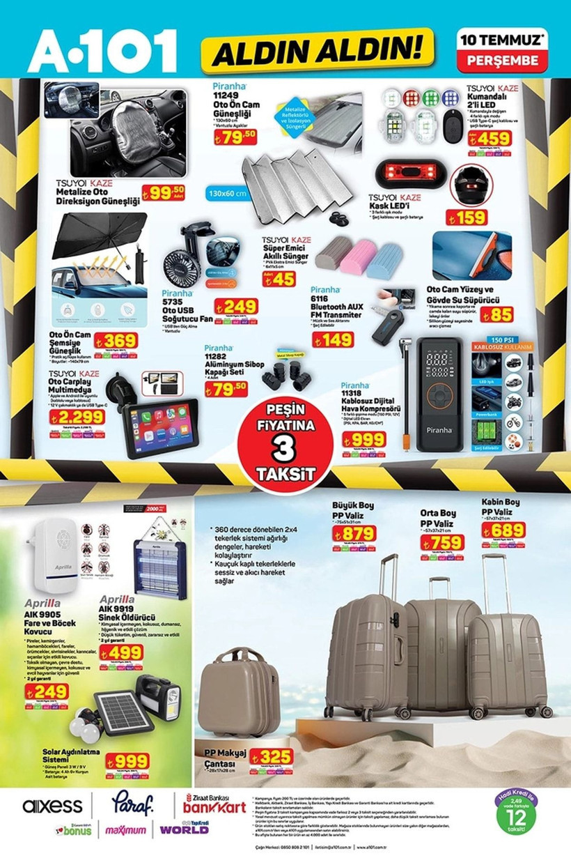 A101 10 TEMMUZ 2025 ALDIN ALDIN KATALOĞU: A101'de çekme karavan geliyor! - Resim: 7