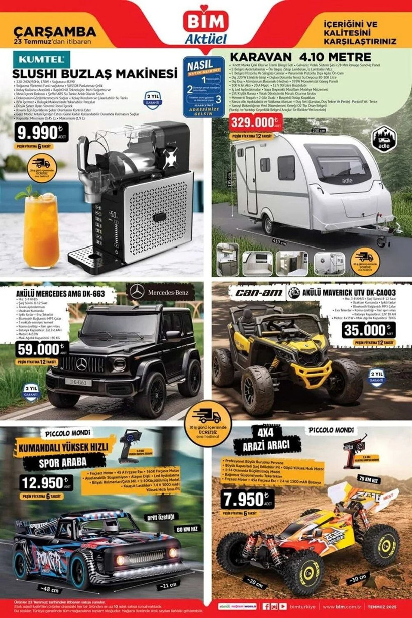 BİM 23 TEMMUZ 2025 AKTÜEL KATALOĞU: BİM'e Buzlaş Makinesi Geliyor! - Resim: 2