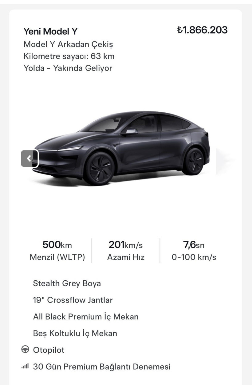 Tesla Model Y'nin en ucuz aracı satışa çıktı! İşte fiyatı ve özellikleri - Resim: 3