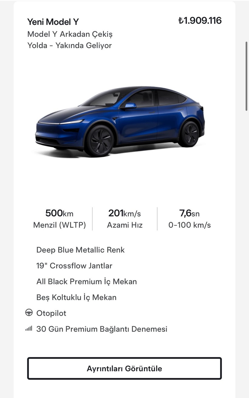 Tesla Model Y'nin en ucuz aracı dakikalar içinde tükenmişti: Türkiye temsilcisinden yeni açıklama! - Resim : 3
