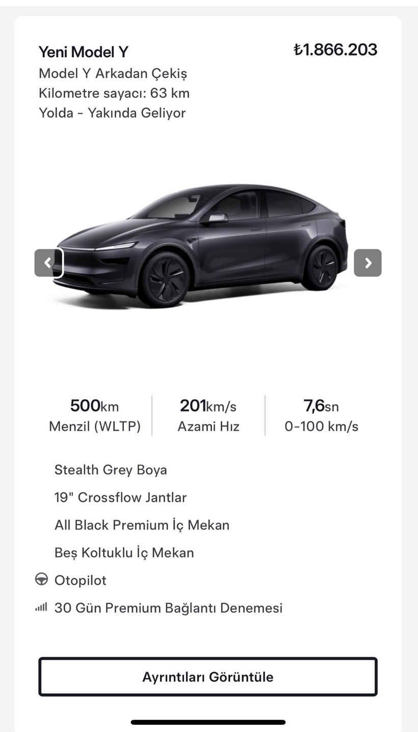 Tesla Model Y'nin en ucuz aracı dakikalar içinde tükenmişti: Türkiye temsilcisinden yeni açıklama! - Resim : 1