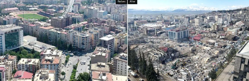 Deprem bölgesinden son uydu görüntüleri: Yıkımın korkunç boyutu - Resim: 18