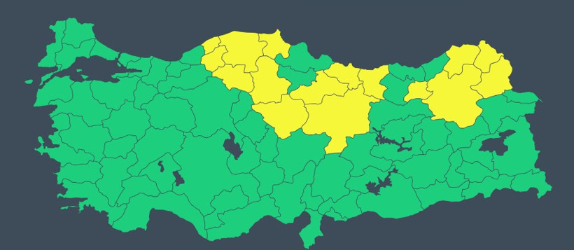 Meteoroloji'den son dakika uyarısı, yarına dikkat! 16 il için sarı alarm verildi - Resim : 1