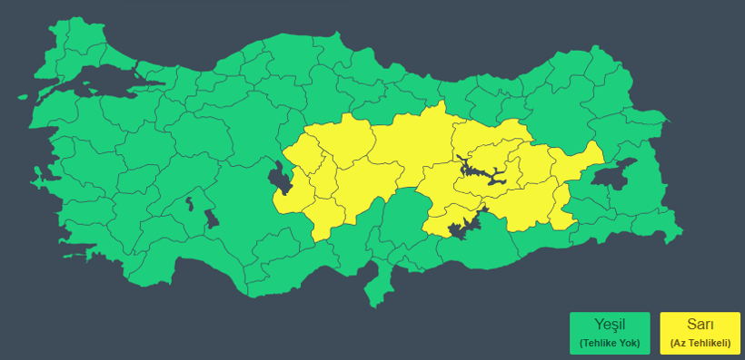 Bir yanda sıcaklıklar artıyor, bir yanda sarı kodlu kar uyarısı! Bugün hava nasıl olacak? - Resim : 2