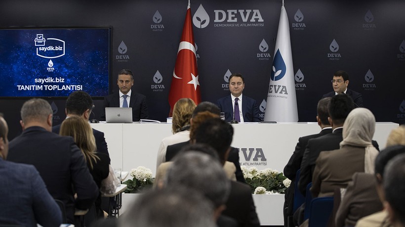 DEVA Partisi, seçim için kurduğu "saydik.biz" platformunu tanıttı