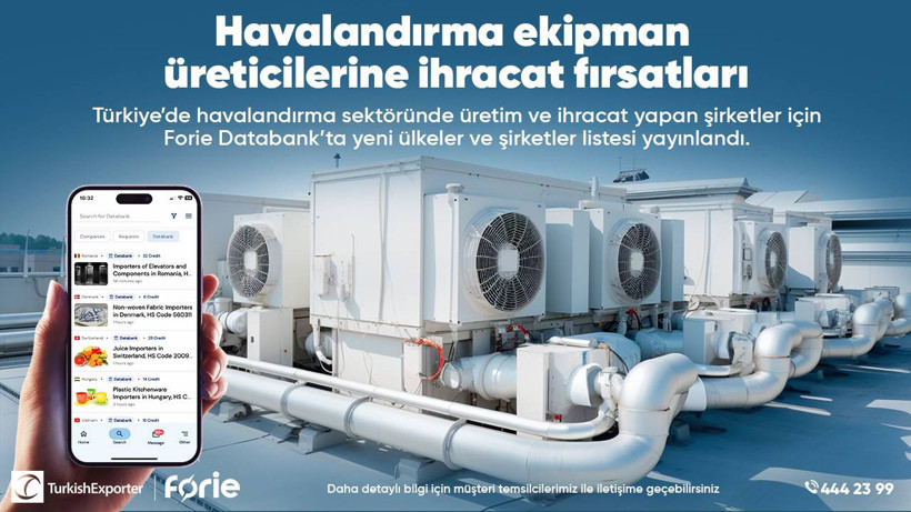 Havalandırma ekipman üreticilerine ihracat fırsatları
