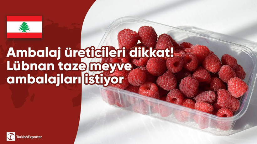 Ambalaj üreticileri dikkat! Lübnan taze meyve ambalajları istiyor
