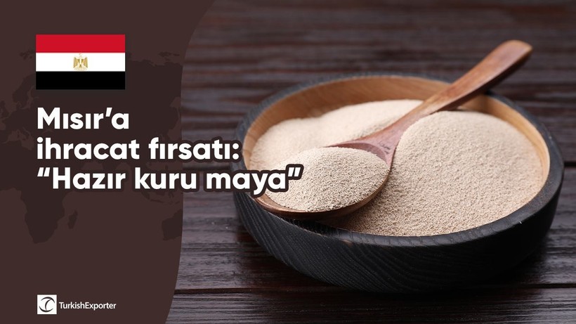 Mısır’a ihracat fırsatı: “Hazır kuru maya”