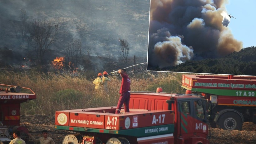 Çanakkale ve Uşak'ta orman yangını! Bakan Yumaklı Çanakkale Boğazı için son dakika kararını duyurdu