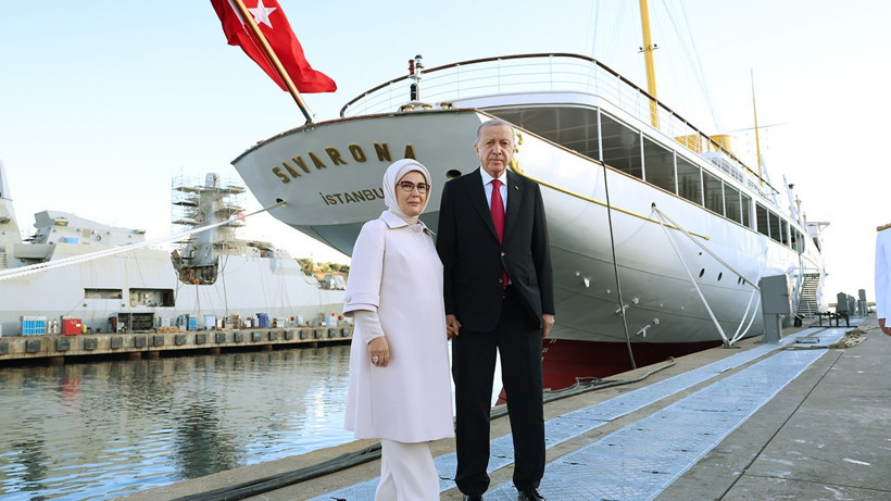Cumhurbaşkanı Erdoğan, Atatürk’ün manevi mirası Savarona yatını ziyaret etti